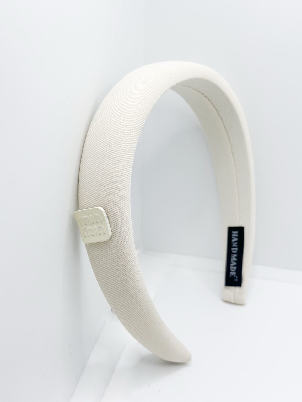 Diadema Miu Miu beige