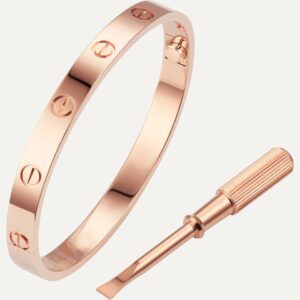 Brazalete Cartier Love Rose Gold talla 19 - Imagen 1