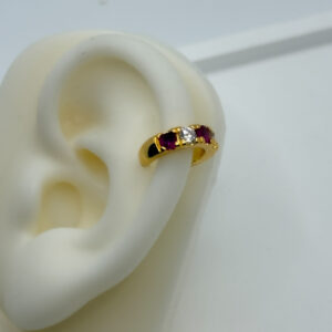 Earcuff zircón rosado-blanco...... - Imagen 1