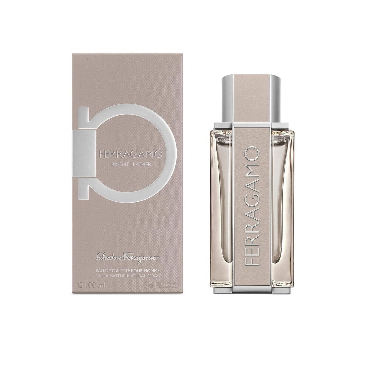SALVATORE FERRAGAMO BRIGHT LEATHER EDT / H 3.4 OZ