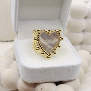 Anillo Ancho Corazon - Imagen 1
