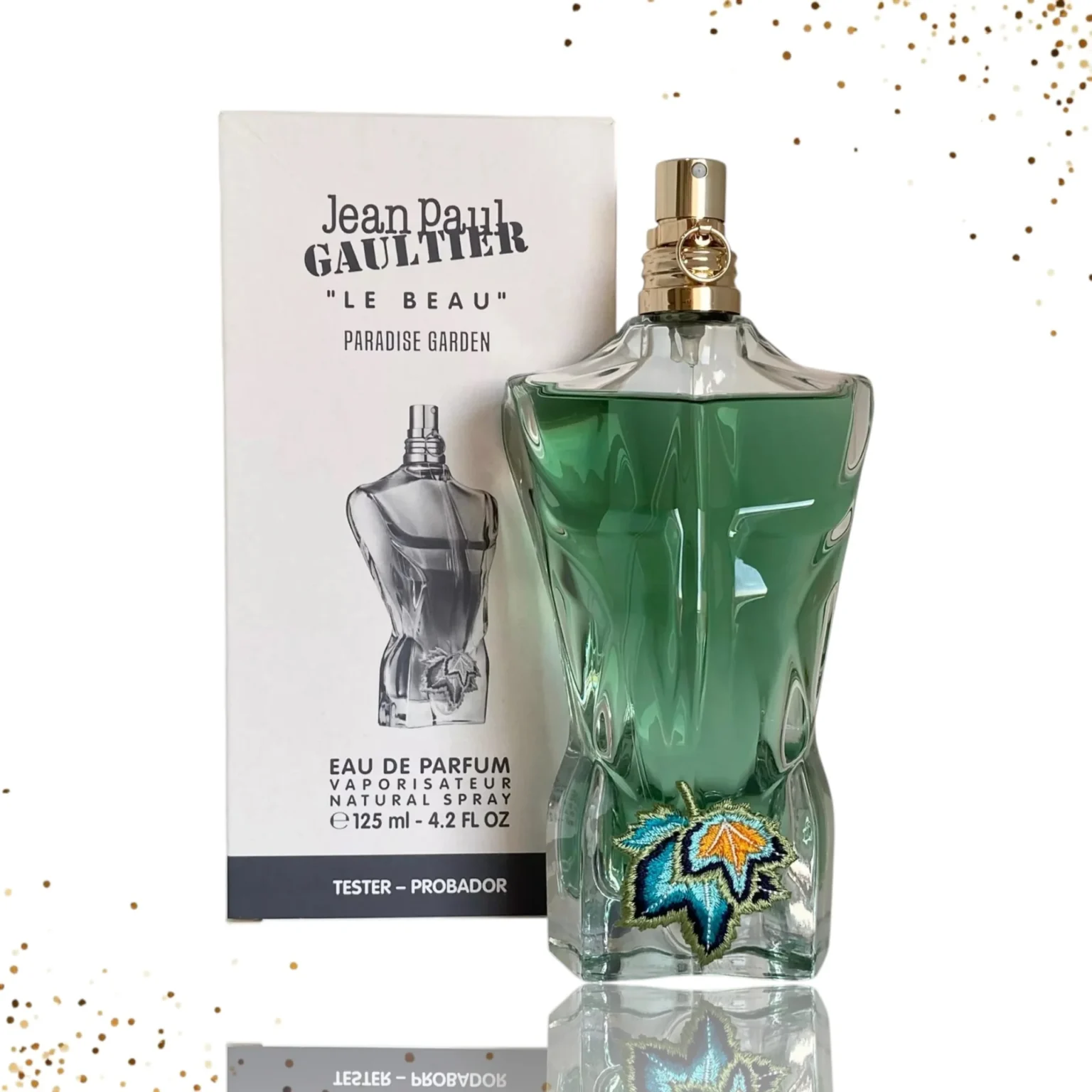 TESTER JEAN PAUL GAULTIER "LE BEAU" PARADISE GARDEN EDP / H 4.2 OZ