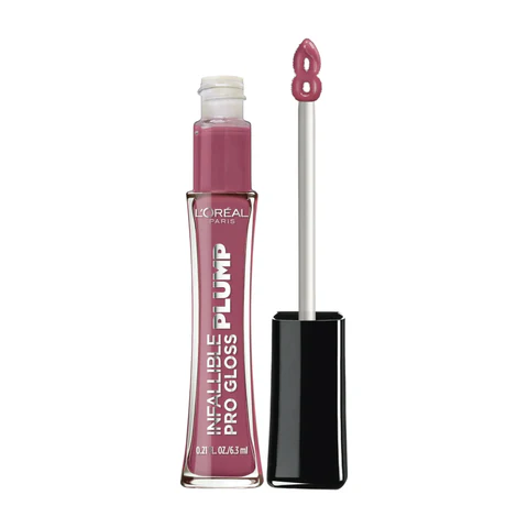 LOREAL INFALLIBLE PRO GLOSS PLUMP LIP GLOSS WITH HYALURONIC ACID MOONLIT .21OZ