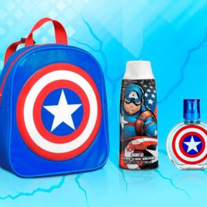 Set Captain America Backpack + 1.7 Zo Edt Men + 10.14 Oz Shower Gel - Imagen 1